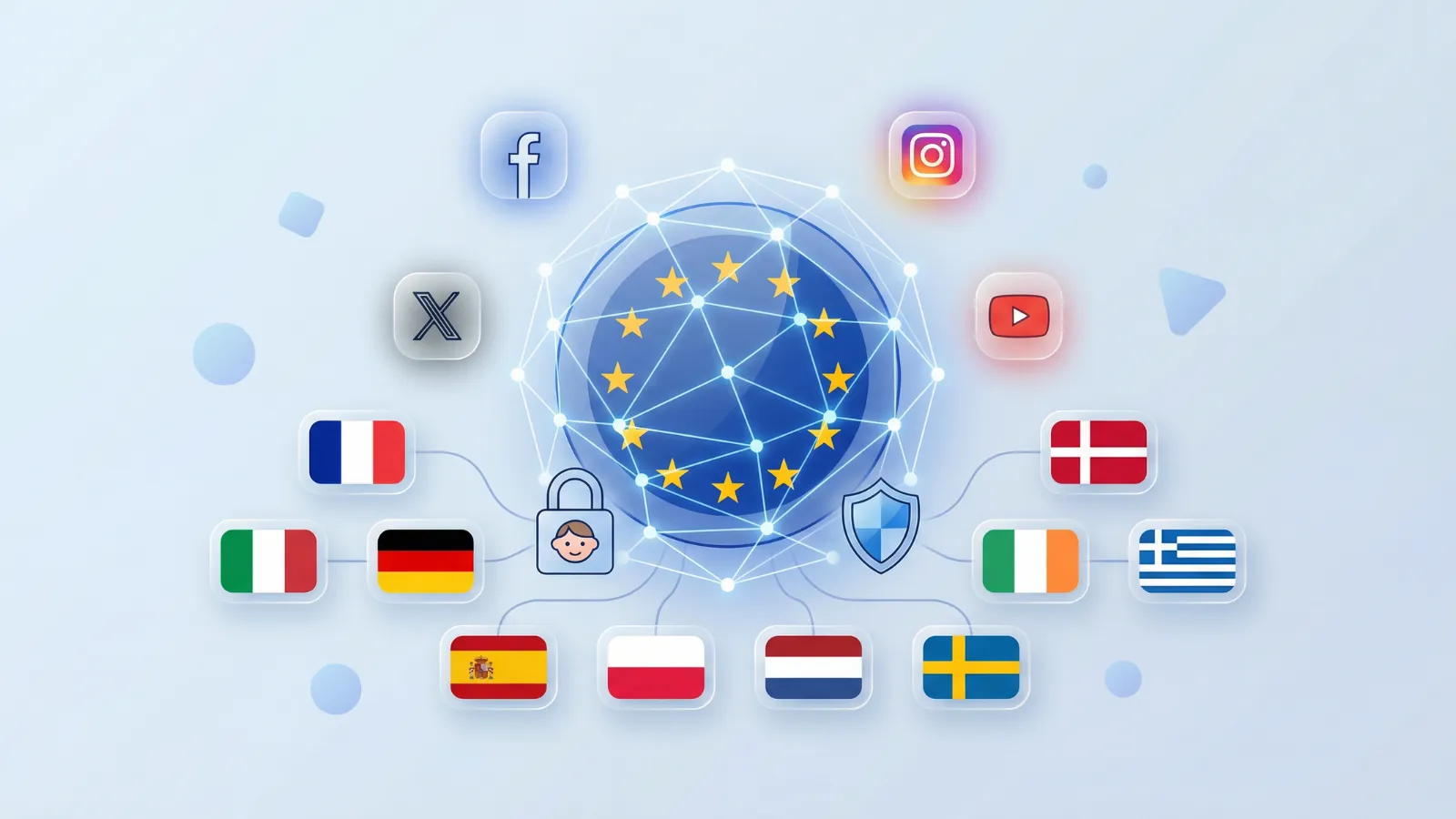 Cover slide for an Insight on the EU social media ban debate and age-assurance architecture