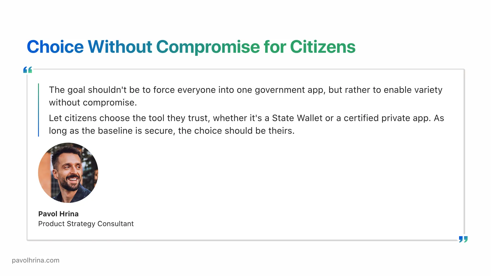 Closing slide on allowing multiple certified solutions under one privacy and security baseline
